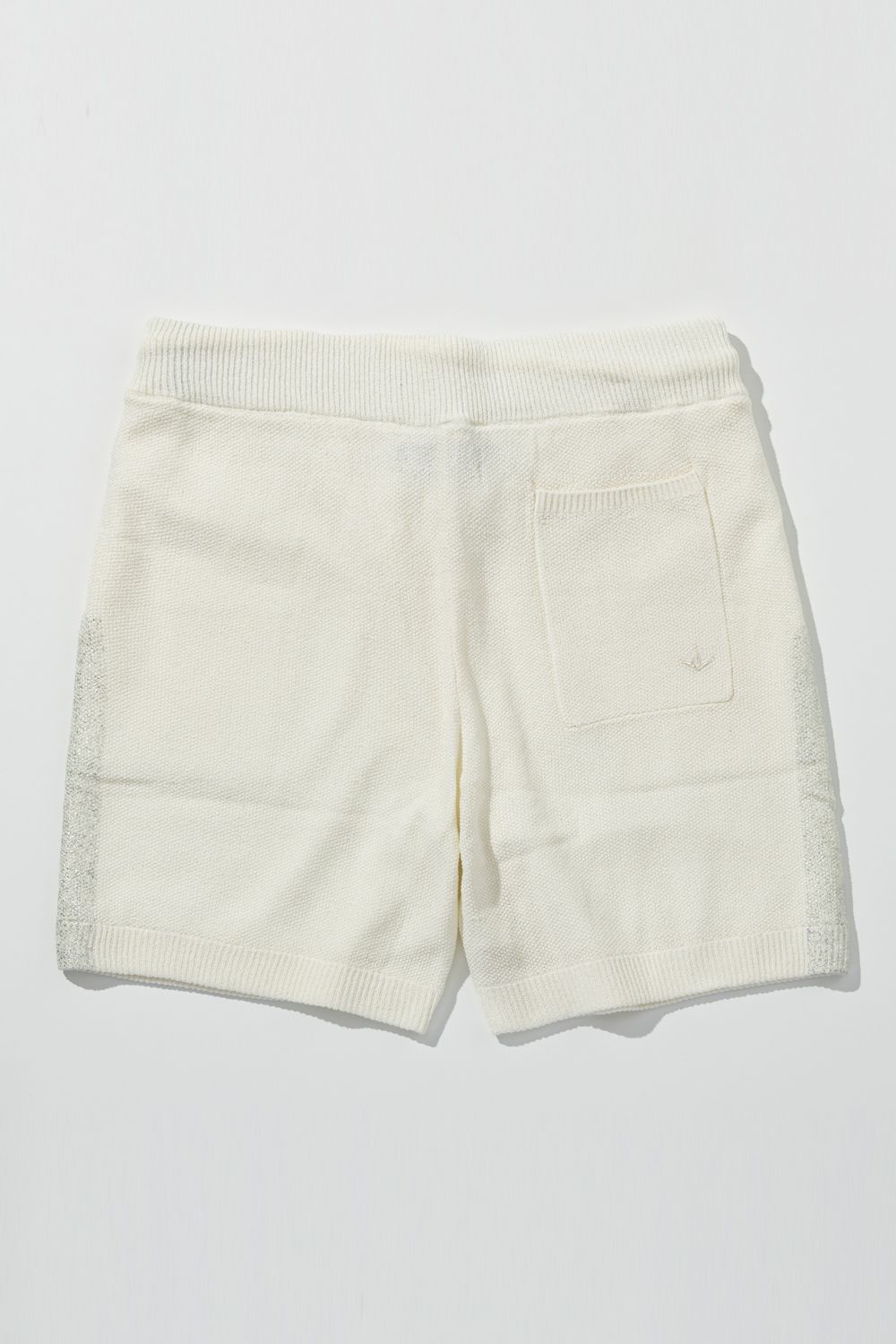 【26SS】 PARTIAL FOIL PRINT SHORTS KNIT / 箔プリント ニットショーツ (ホワイト) (2月上旬入荷予定)
