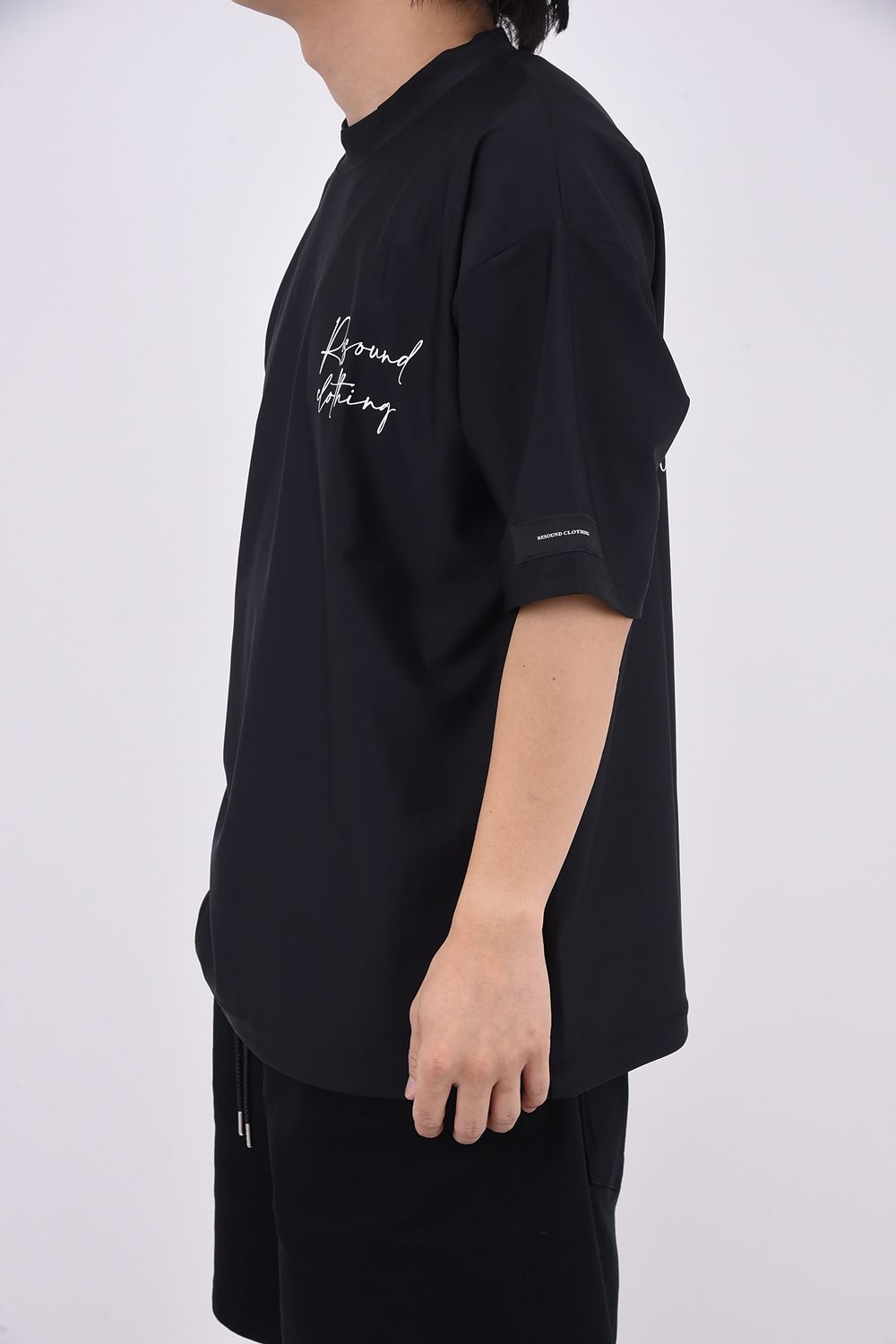 ID RUSH OVER TSHIRT / バックロゴ ラッシュガード 半袖Tシャツ ブラック