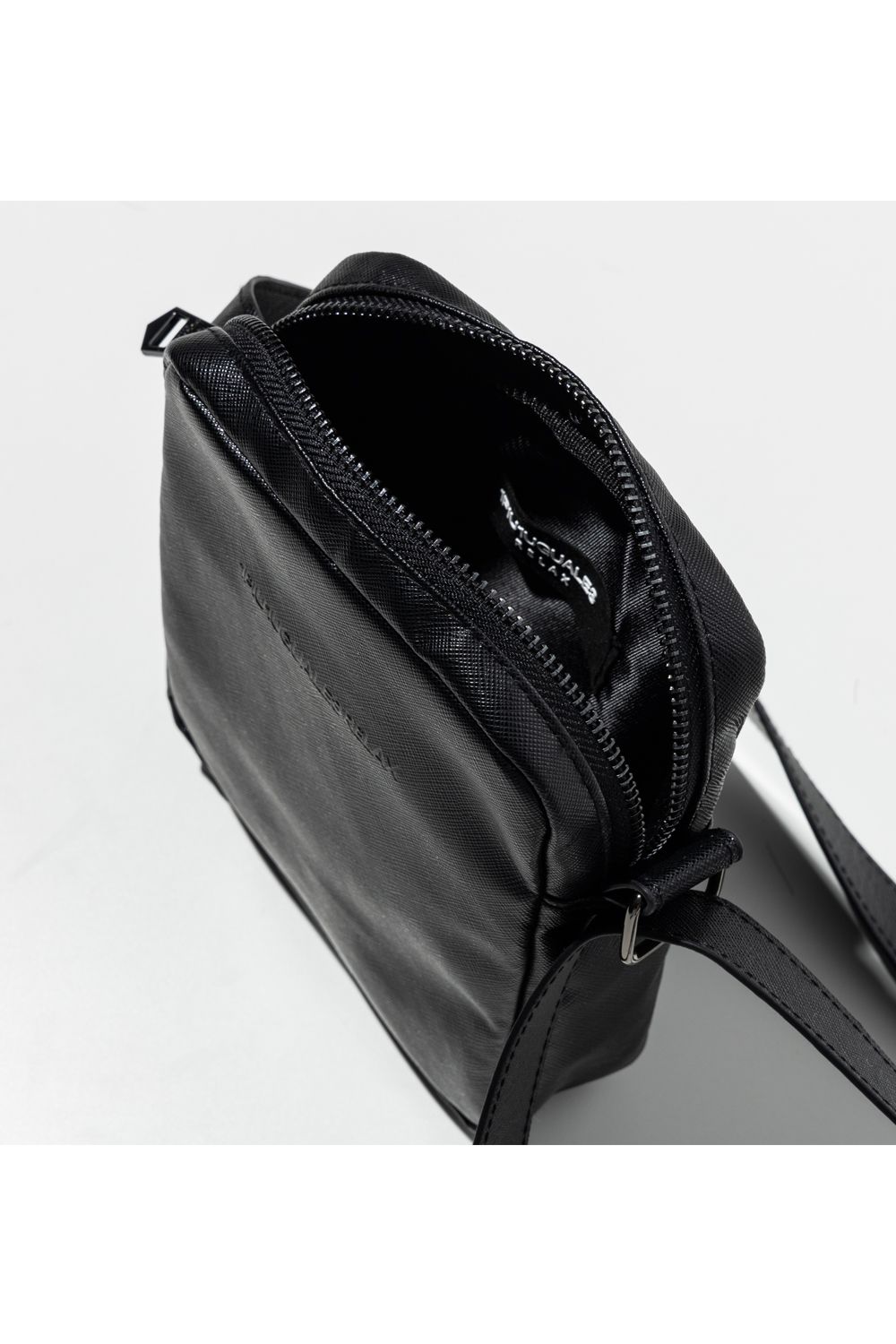 MINI SHOULDER POUCH / サフィアーノエコレザー ミニショルダーポーチ (ブラック) (12月中旬入荷予定)