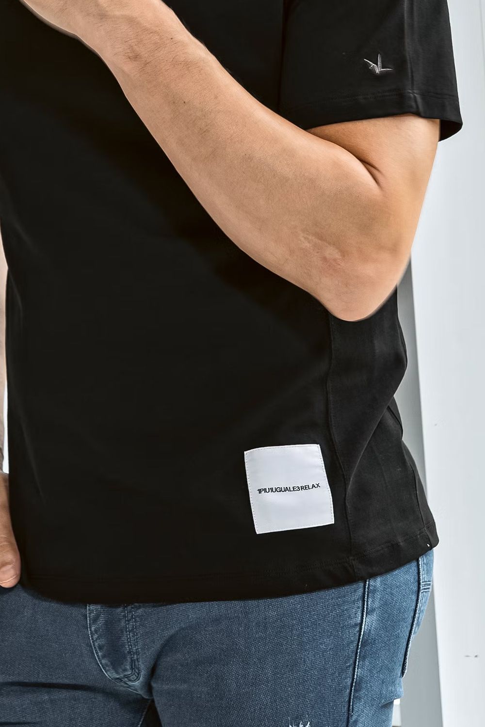 【26SS】 NAME PATCH T-SHIRT / ブランドロゴネームパッチ Tシャツ (ブラック)