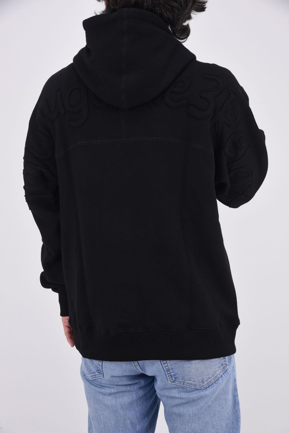 PATCH LOGO HOODIE / バックロゴ ヘビースウェット フーディー（ブラック）