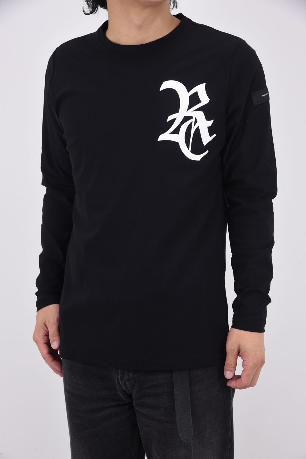 RC nylon longsleave Tee / RCロゴ ナイロン ロングスリーブTシャツ ブラック/ホワイト