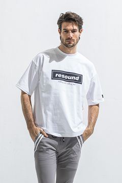 BOX OVER TEE / ボックスロゴ オーバーサイズ Tシャツ （ホワイト/ブラック） (5月中旬入荷予定) ※オーダー締切:2月15日(日)18時