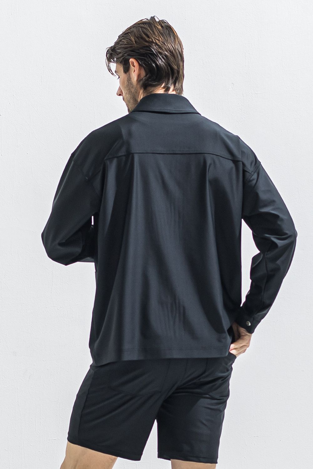 RUSH CAVER ALL/  ラッシュガード カバーオールジャケット (ブラック) (5月中旬入荷予定) ※オーダー締切:2月15日(日)18時