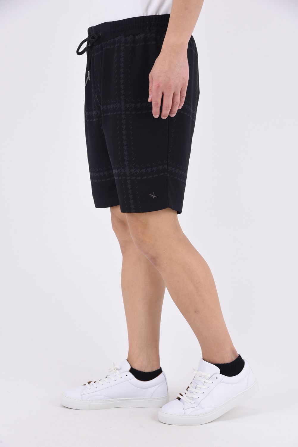 CHECKED ALOHA SHORTS / チェック アロハショートパンツ (ブラック)