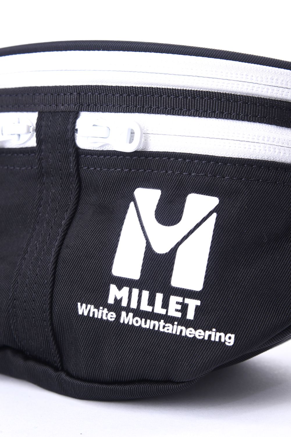 WM / MILLET WAIST BAG KIRIBATI / ホワイトマウンテニアリング / ミレーコラボ ウエスト バック ブラック『SENSE6月号P31掲載商品』