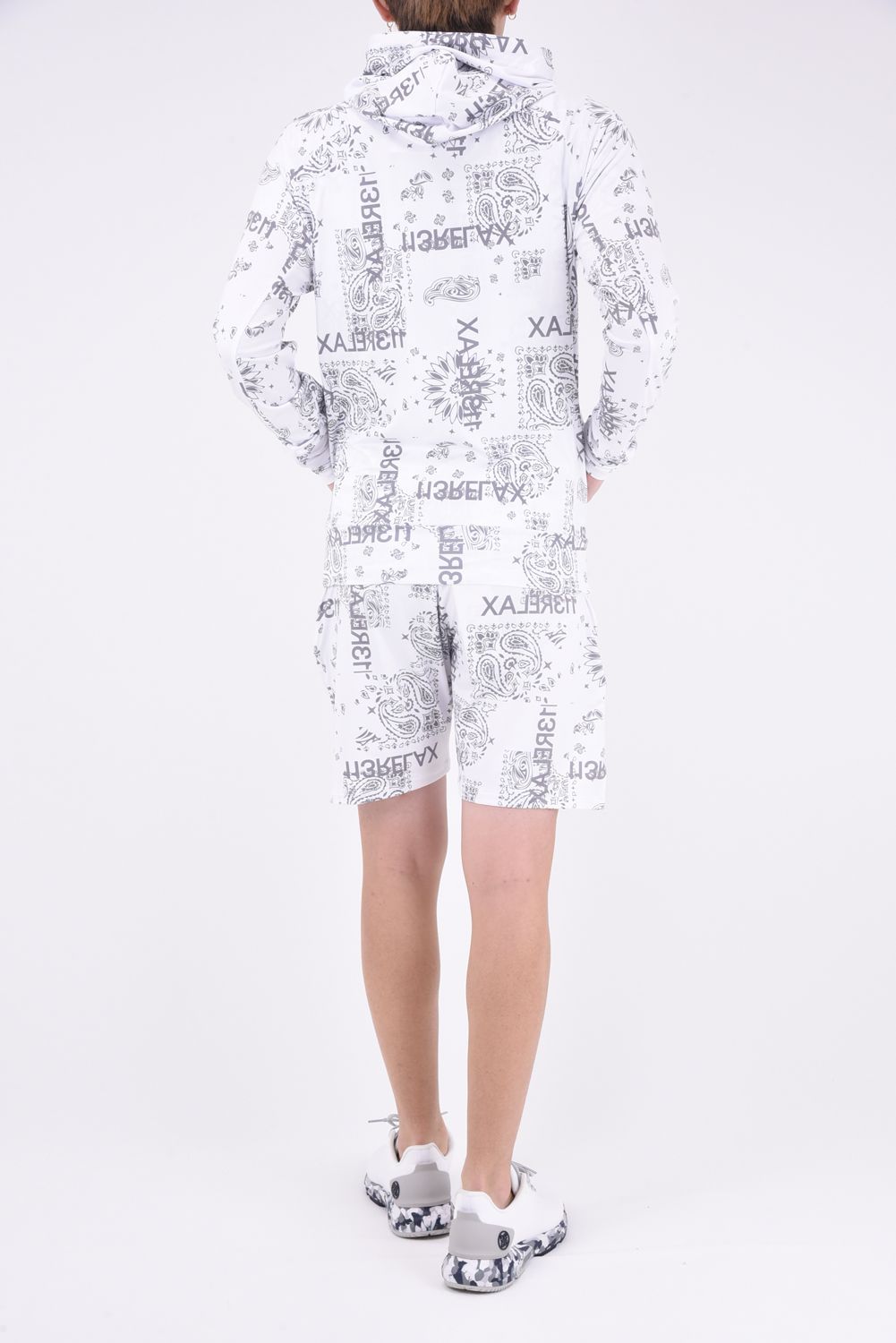 ALOHA PAISLEY  SHORT PANTS  / ペイズリー柄 ラッシュガード ハーフパンツ ホワイト