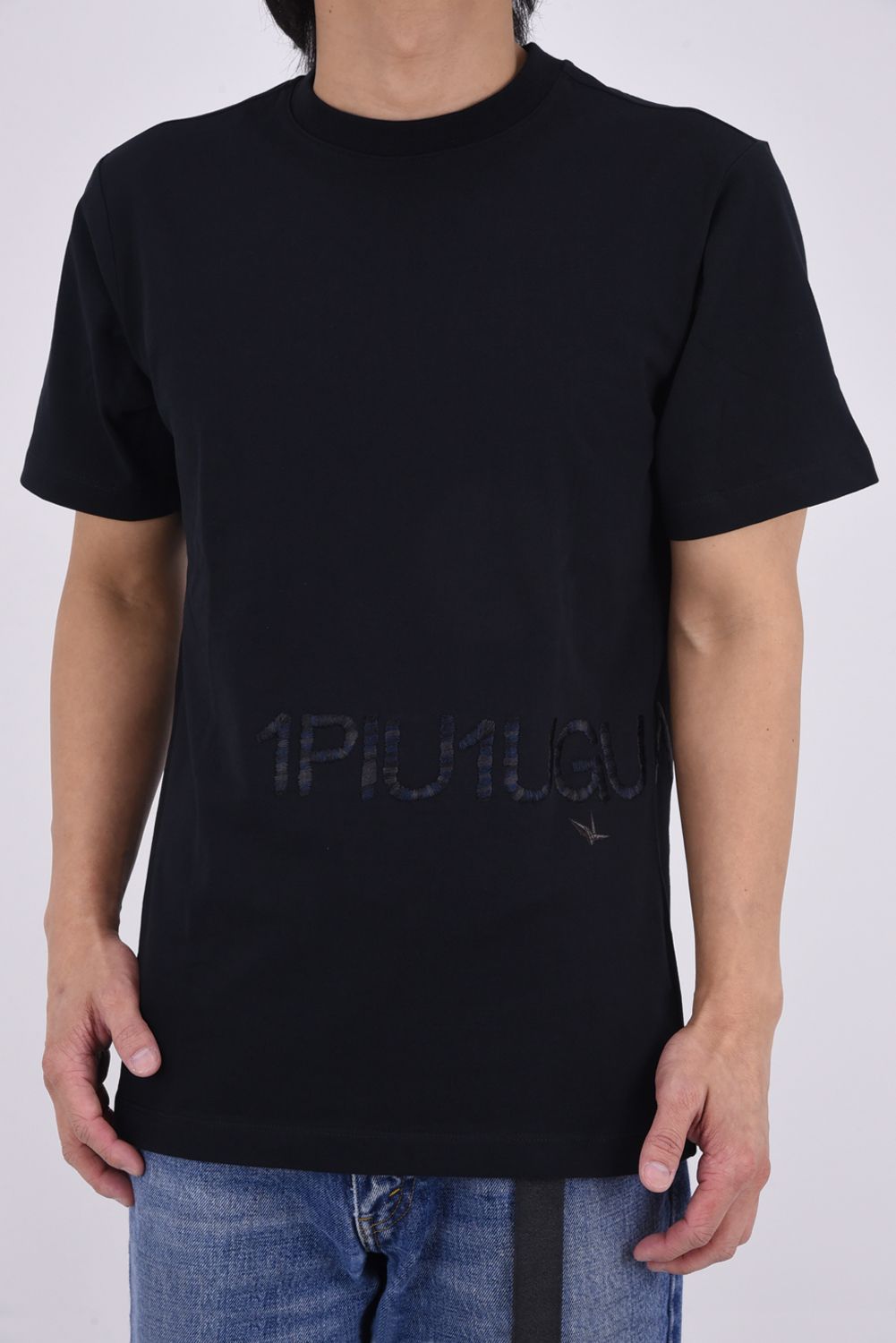 【26SS】 HAND EMBROIDERED LOGO T-SHIRT / ブランドロゴ刺繍 Tシャツ (ブラック)