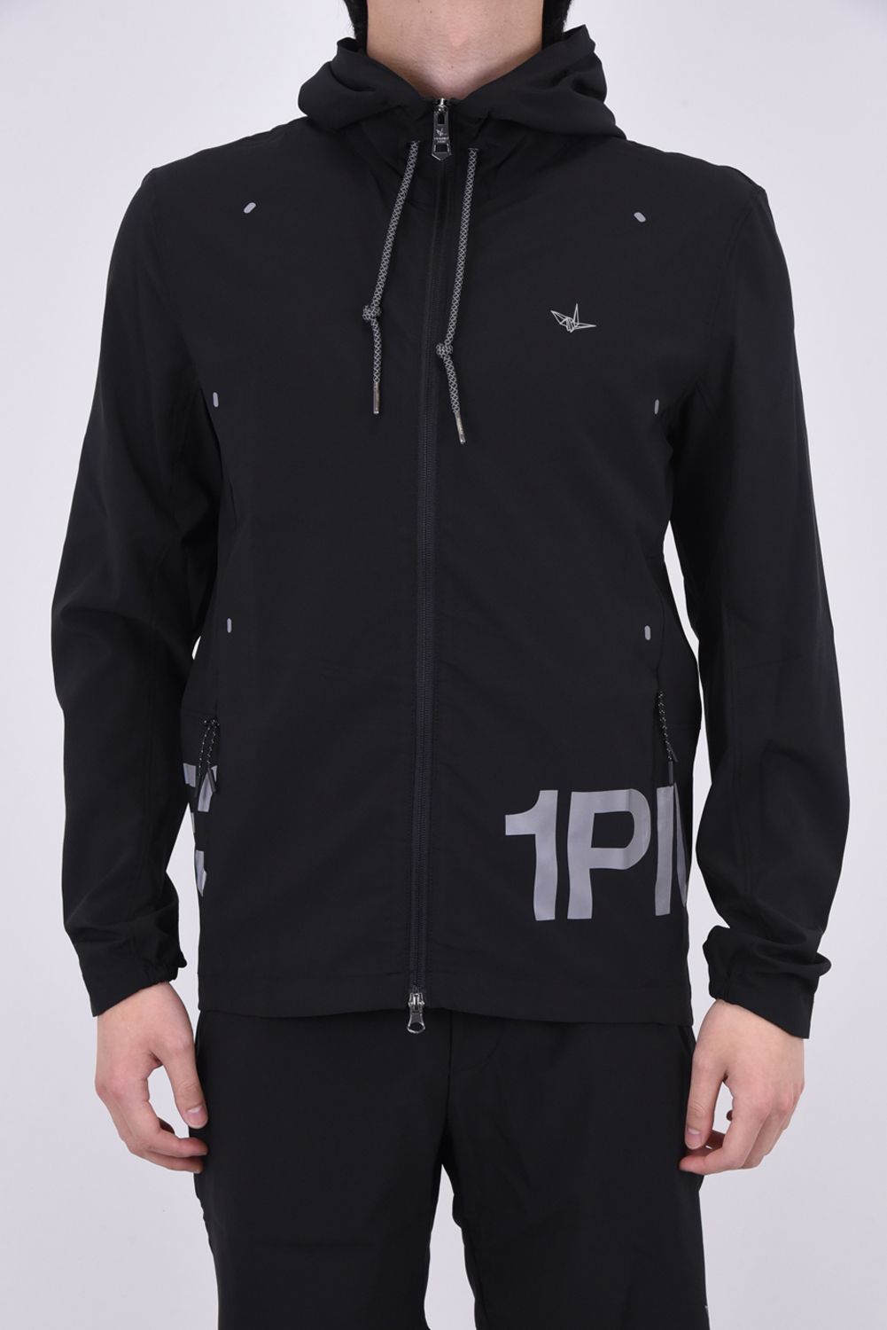 1PIU1UGUALE3 RELAX - TRAINER LOGO ZIP HOODIE / ブランドロゴ