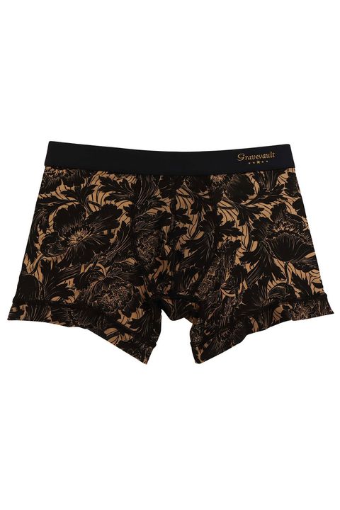【待望のサイズ.XL入荷】  FLOWER Short Boxer - ベージュ / ブラック