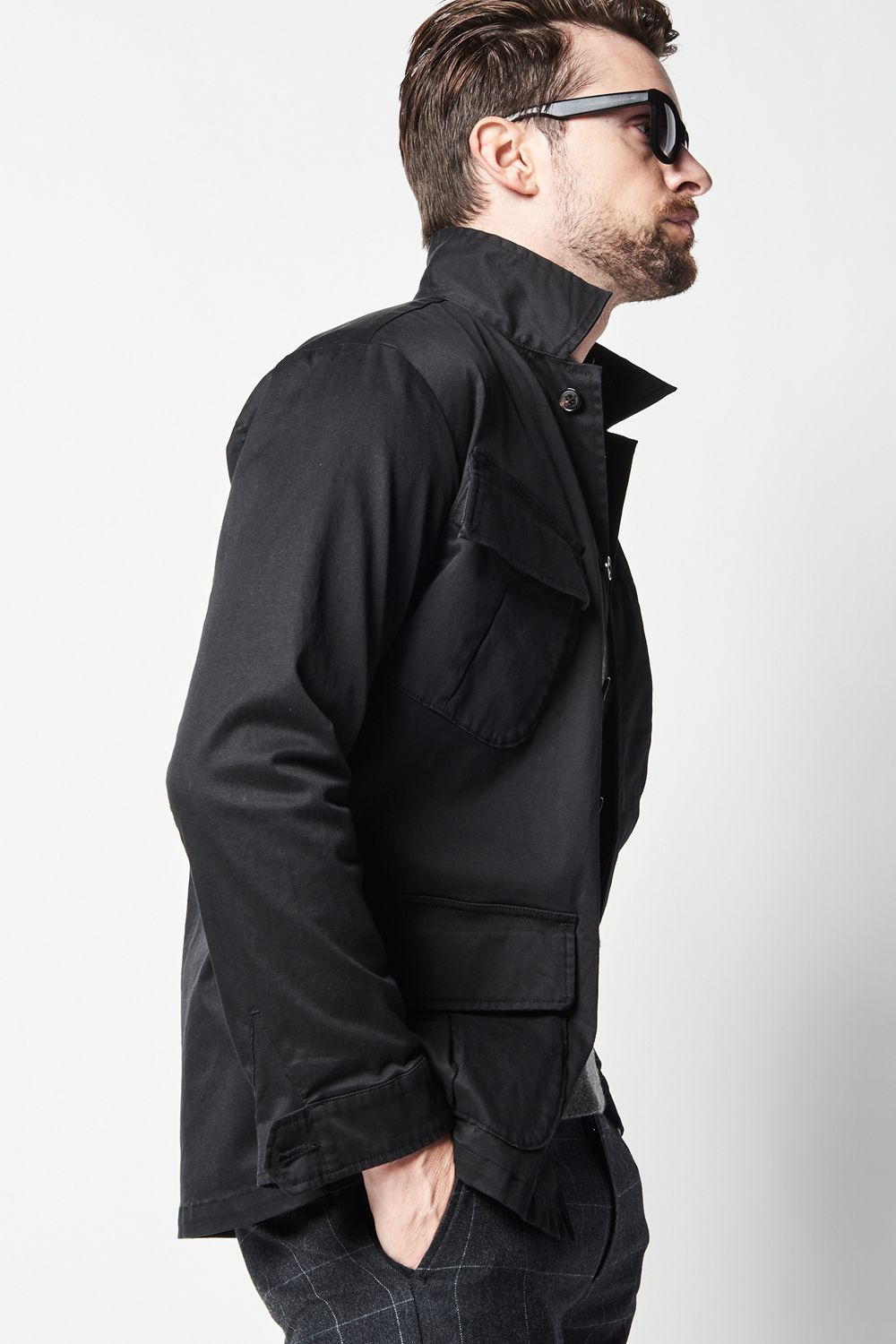 【BLACK MILITARY Vol.7】 JUNGLE FATIGUE L/S SHIRT JACKET -BLACK- (10月頃入荷予定 )※オーダー締切8/6(金)11:59迄