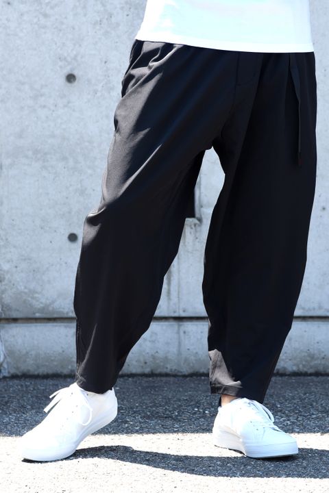 WM x GRAMICCI STRETCHED SAROUEL PANTS / グラミチコラボ ストレッチサルエルパンツ ブラック