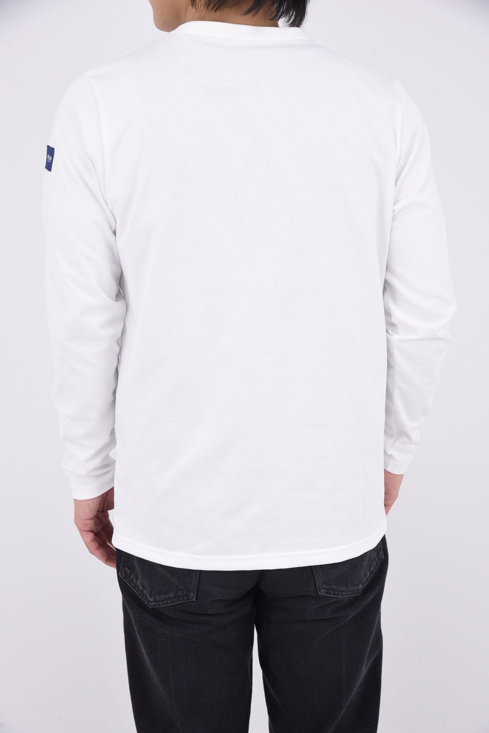 NSNF LONG SLEAVE TEE / ロゴプリント オーガニックコットン ロングスリーブ Tシャツ ホワイト