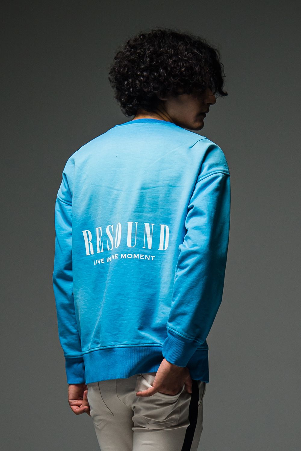 VINTEAGE BACK ROGO TRAINER / バックロゴ トレーナー ヴィンテージサックス