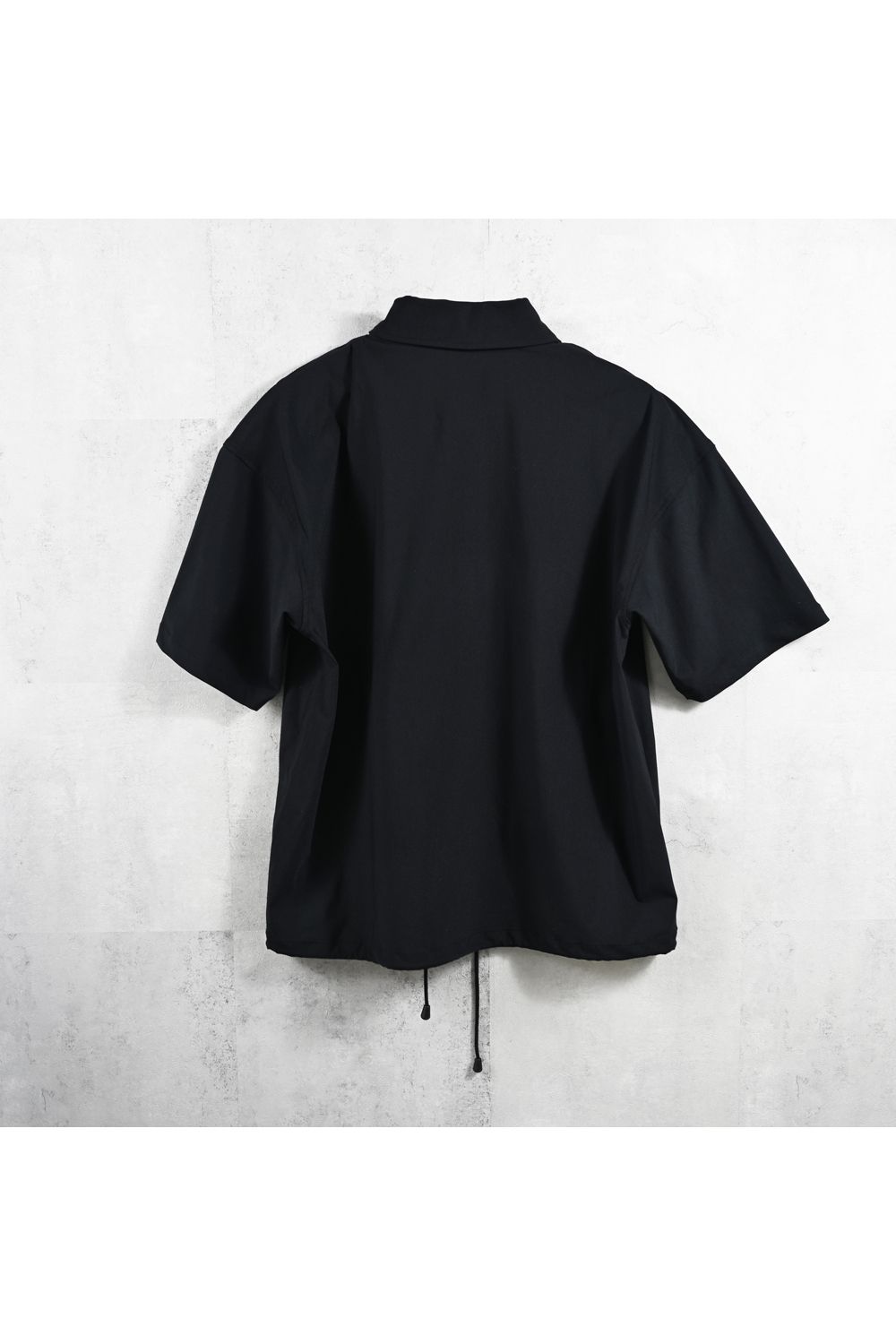 NYLON HALF COACH JACKET / ナイロン ハーフコーチジャケット （ブラック） (5月中旬頃入荷予定) ※オーダー締切2月15日(日)18時