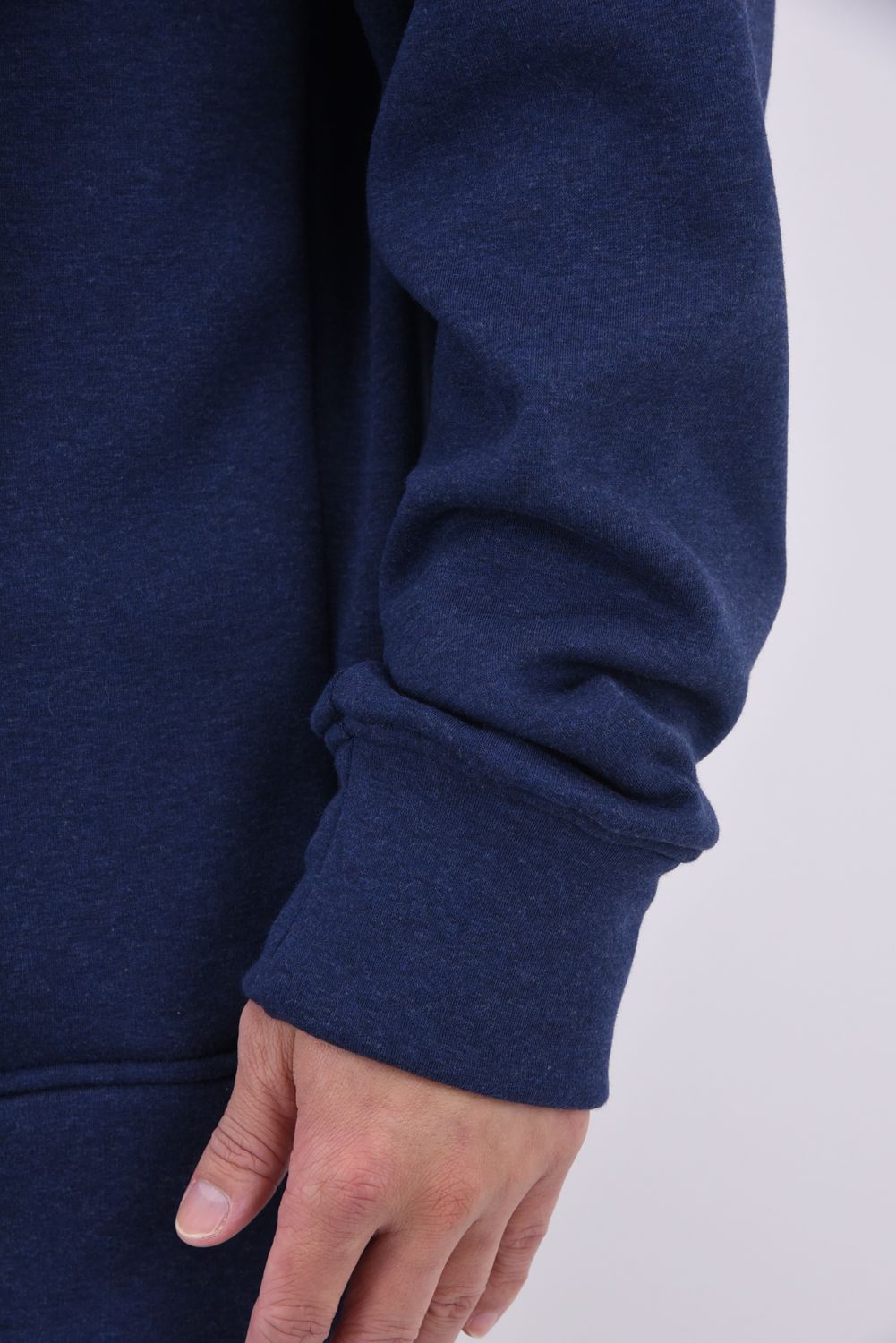 VELOURS FLEECE DORP TRAINER / アイコンロゴ 裏起毛 ルーズトレーナー ネイビー