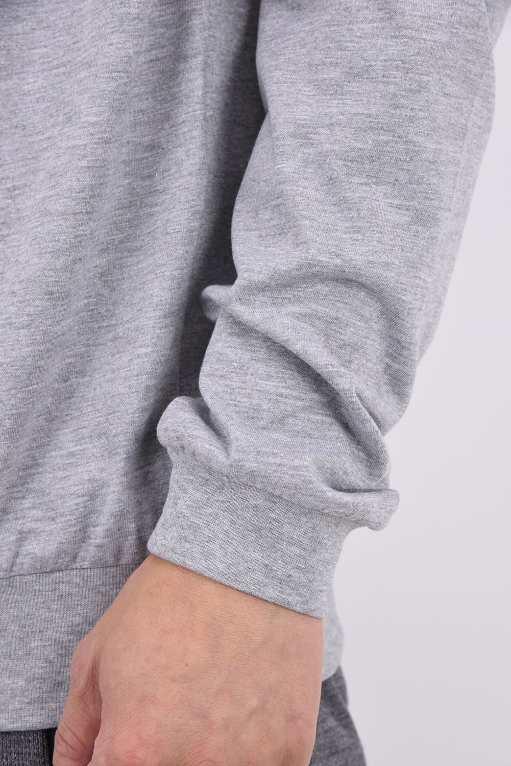 【LEON10月号掲載】【26AW】 WILL COMBI / ハイブリッド モックネックリブTシャツ (グレー/ブラック)