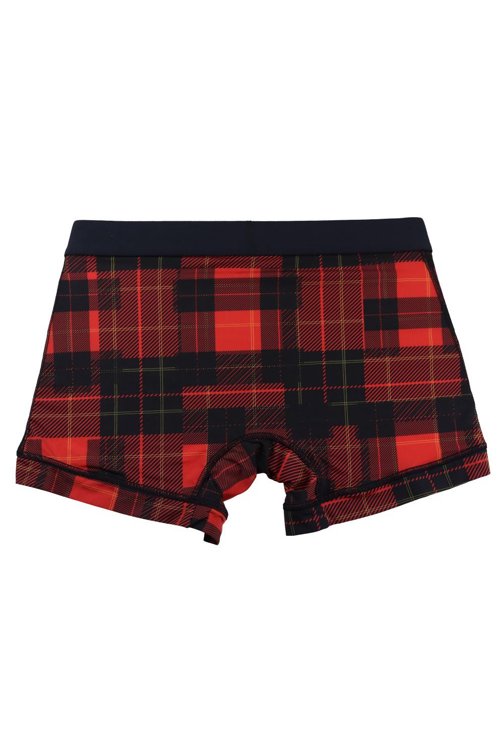 TRIBE CHECK Short Boxer - ブラック / レッド