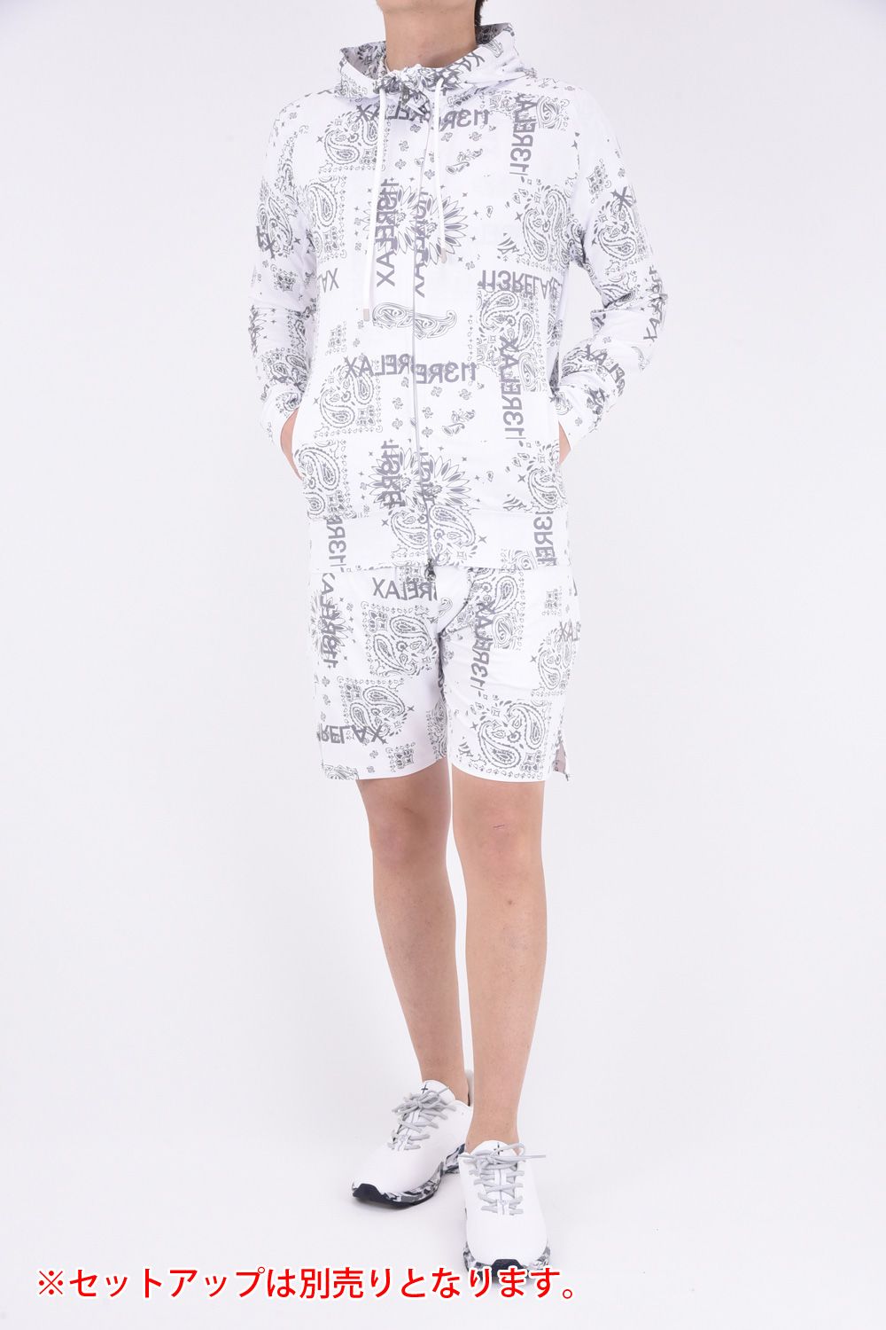 1PIU1UGUALE3 RELAX - ALOHA PAISLEY HOODIE / ペイズリー柄 1PIU1UGUALE3 RELAX - ALOHA PAISLEY HOODIE / ペイズリー柄