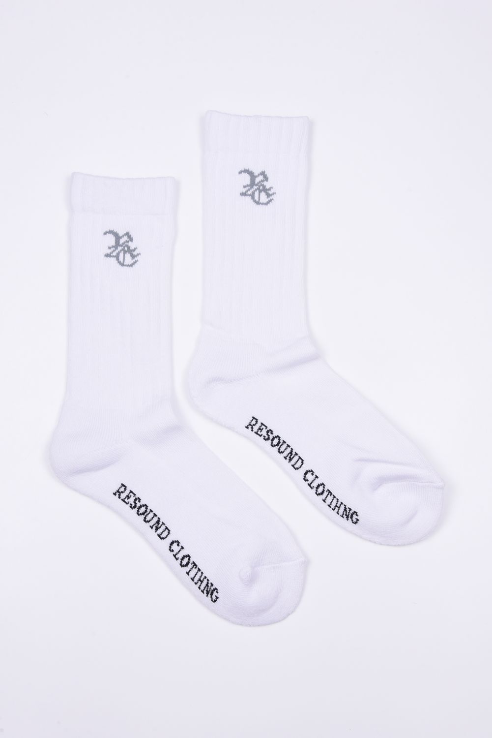 RC SP SOX2 (2足セット) / RCロゴ ミドルソックス ホワイト