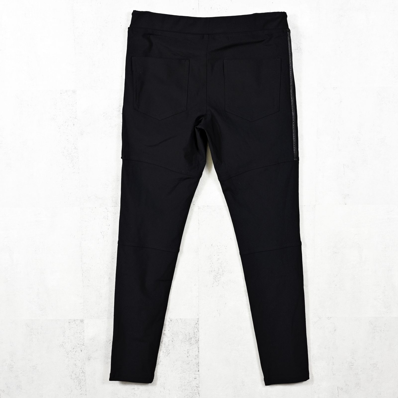 Johnson LINE NYLON PT / 【定番】 ナイロンマイクロファイバー ジョンソンラインパンツ (ブラック/ブラック)（7月下旬入荷予定）※オーダー締切:5月23日(土)17時