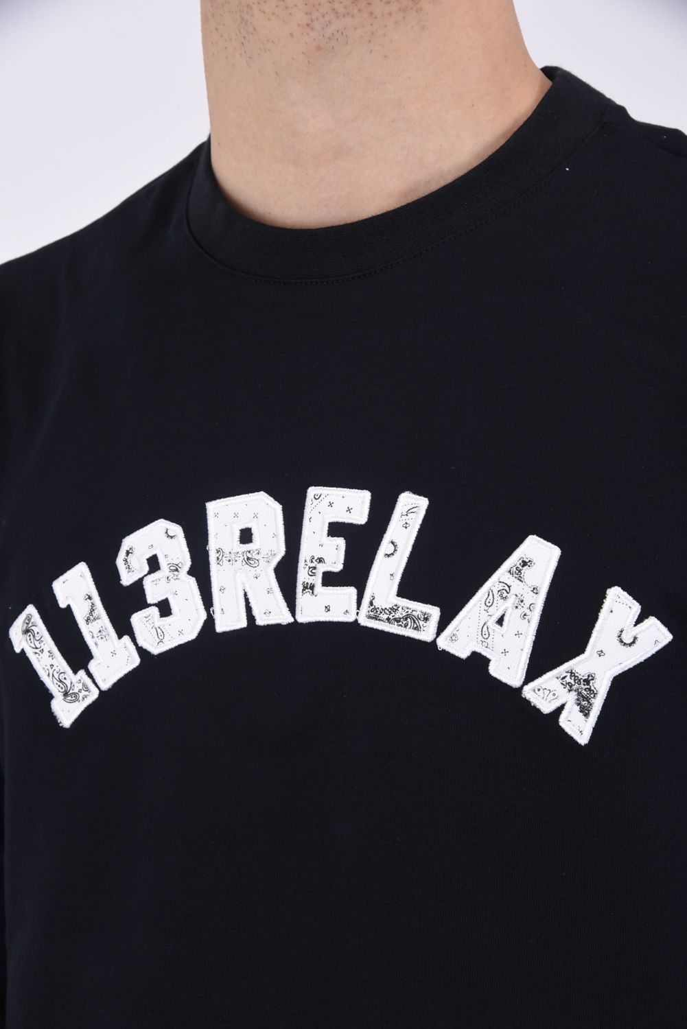 PAISLEY LOGO LONG T-SHIRT / ペイズリーロゴ ロングスリーブ クルーネックTシャツ ブラック