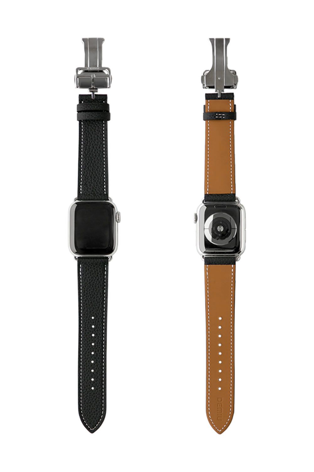 Apple Watch Leather Band / Apple Watchレザーバンド ブラック / シルバー