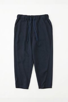 HERRINGBONE WIDE TAPERED PANTS / ヘリンボーン ワイドテーパード イージーパンツ ネイビー