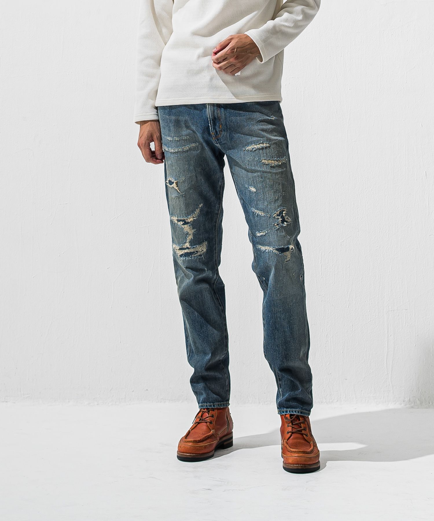 SCOTT JEANS / ライトオンス ヴィンテージジーンズ (インディゴユーズド) (12月中旬入荷予定) ※オーダー締切:9月7日(月)17時