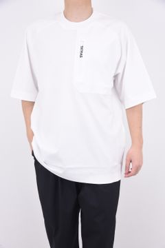 JANI (ジャニ) / オリジナルファスナー ロゴ ラグランスリーブ Tシャツ ホワイト