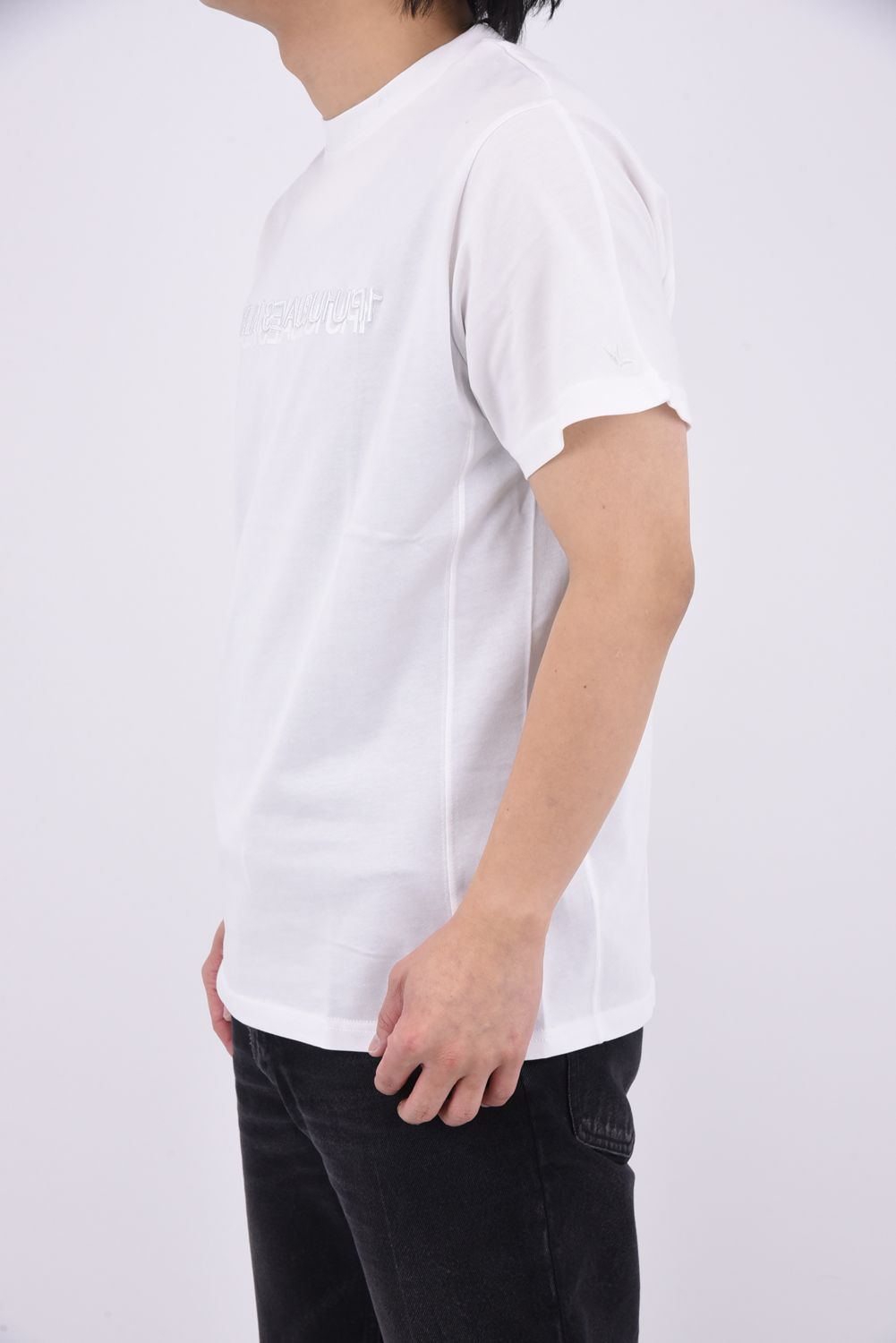 2-TIER LOGO T-SHIRT / 2ティア クルーネック Tシャツ (ホワイト)