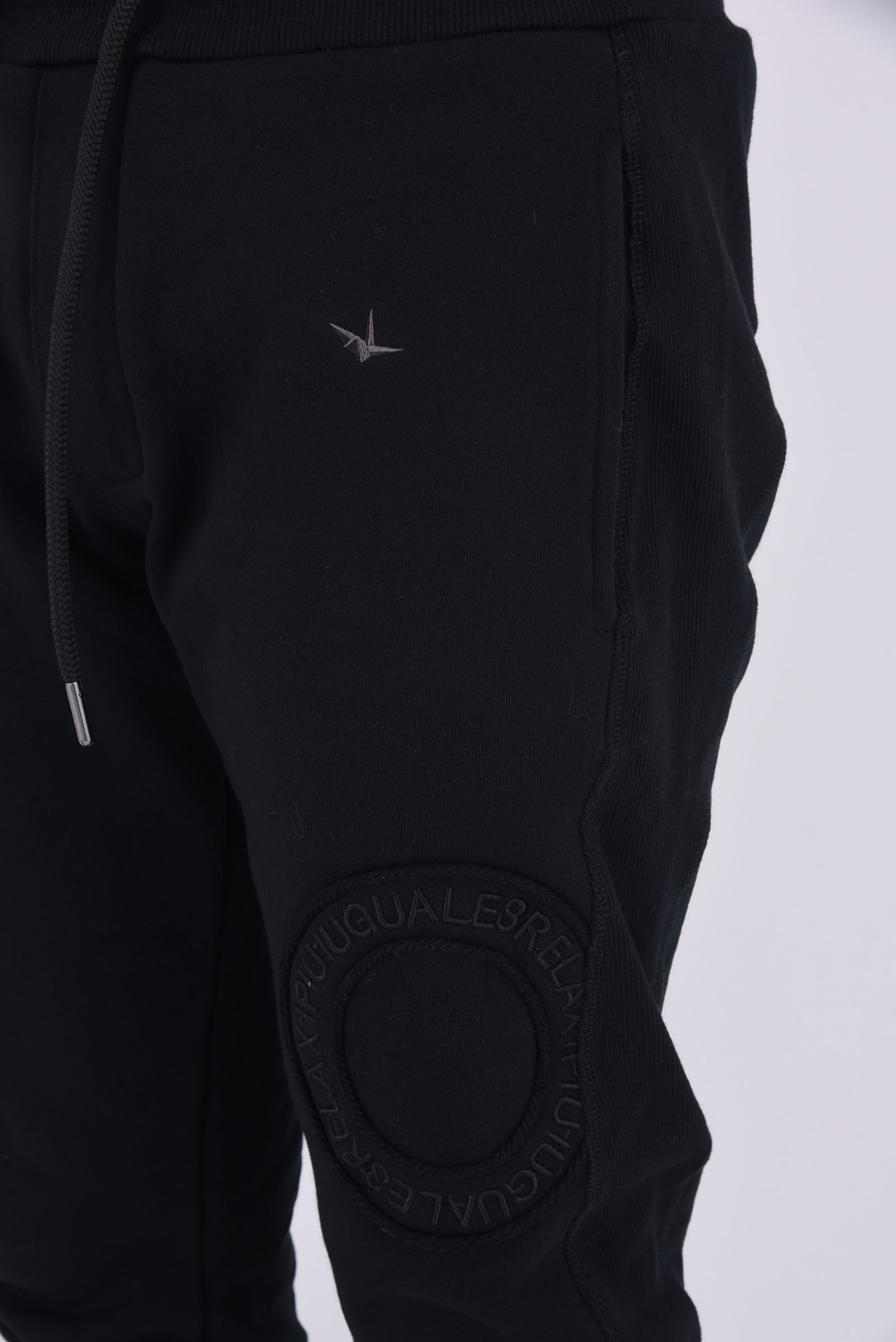 CIRCLE LONG PANTS / サークルロゴ スウェットパンツ (ブラック)