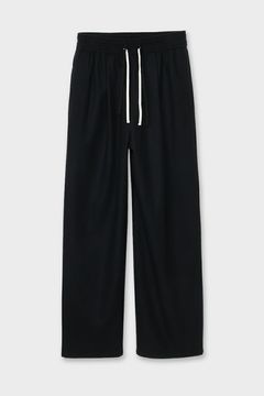 SUPER 140S DOUBLE STRINGS PANTS / スーパー140S ダブルストリングスパンツ (ブラック）