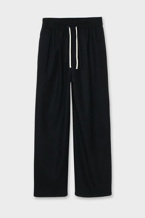 SUPER 140S DOUBLE STRINGS PANTS / スーパー140S ダブルストリングスパンツ (ブラック）