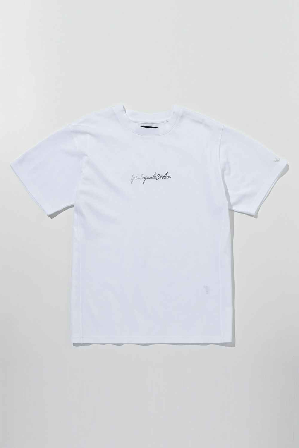 【26SS】 GRADIENT RHINESTONE T-SHIRT / グラデーション ラインストーンロゴ Tシャツ (ホワイト) (3月上旬入荷予定)