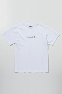 【26SS】 GRADIENT RHINESTONE T-SHIRT / グラデーション ラインストーンロゴ Tシャツ (ホワイト) (3月上旬入荷予定)