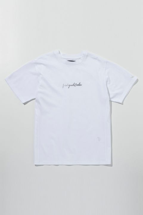 【26SS】 GRADIENT RHINESTONE T-SHIRT / グラデーション ラインストーンロゴ Tシャツ (ホワイト)