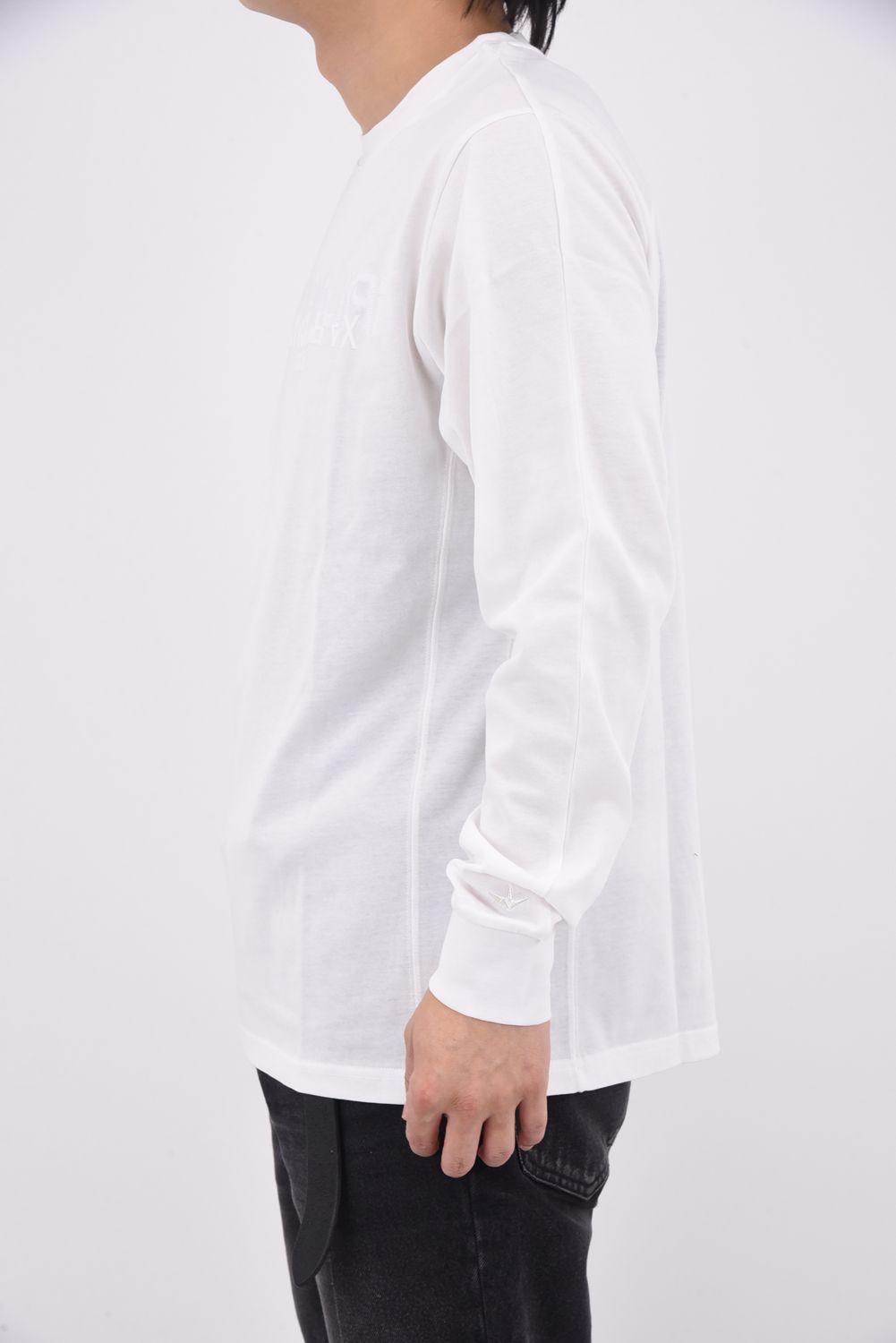APPLIQUE LONG T-SHIRT / アップリケ ロングTシャツ (ホワイト)