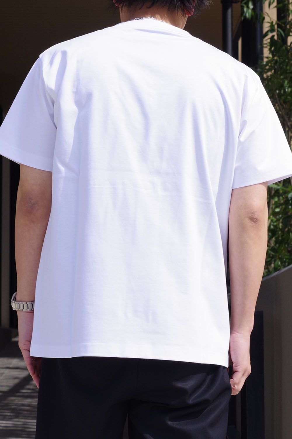 ANITUDE (アニチェート) / フロントロゴ クルーネック 半袖 Tシャツ ホワイト