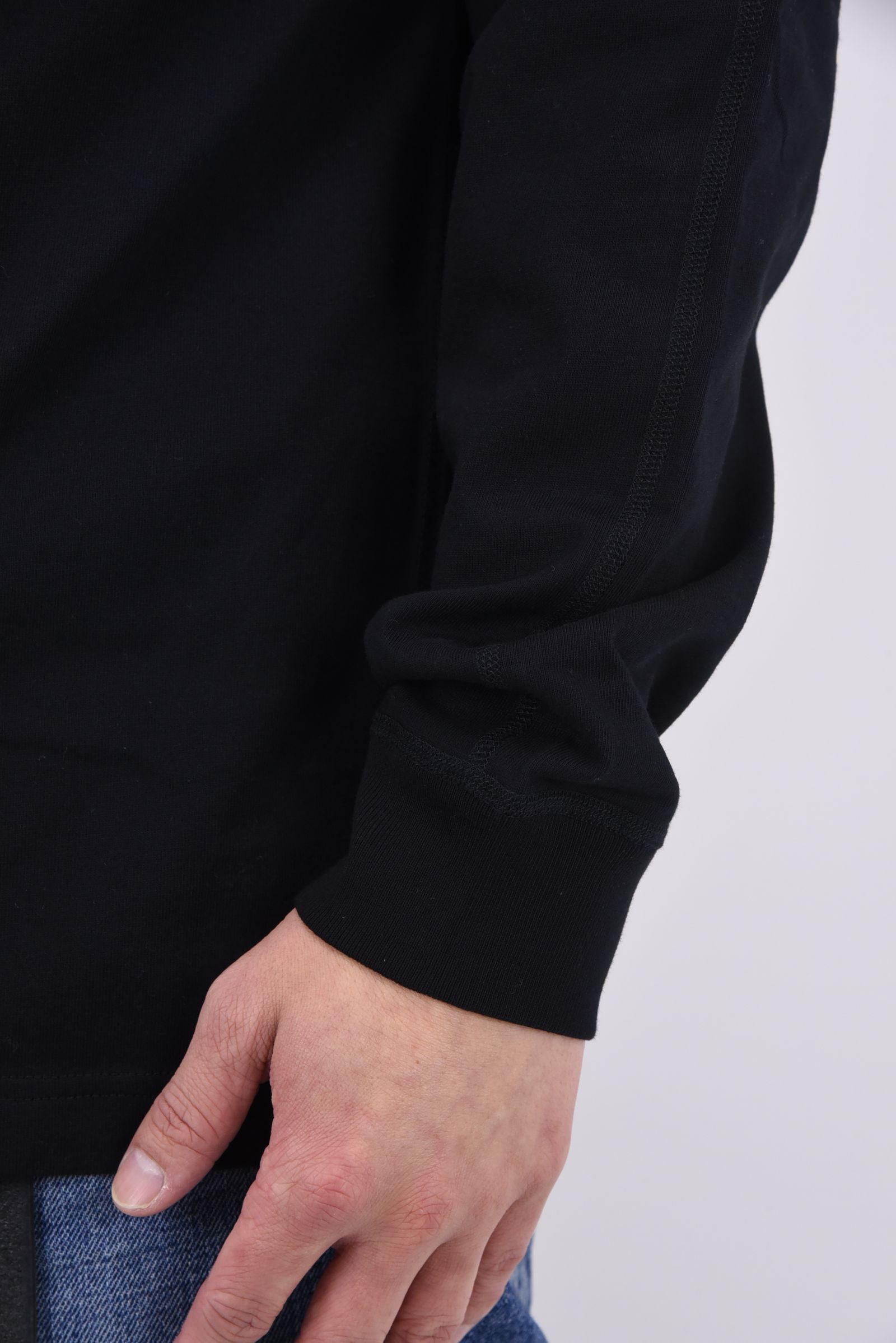 【国内正規品】【STANDARD FIT】 MIDWEIGHT JERSEY LONG SLEEVE / ミッドウェイト ジャージ スタンダード 長袖Tシャツ ブラック