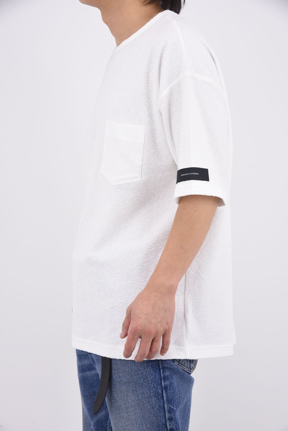 PILE OVER TEE / パイル オーバーサイズ Tシャツ （ホワイト）