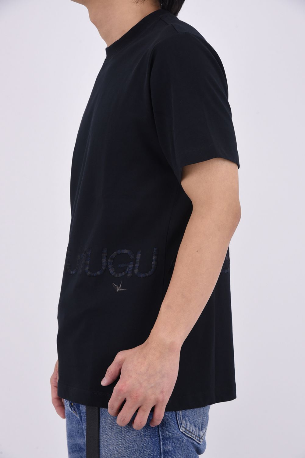【26SS】 HAND EMBROIDERED LOGO T-SHIRT / ブランドロゴ刺繍 Tシャツ (ブラック)