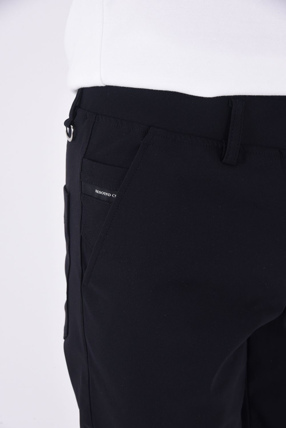 CHRIS EASY PANTS / 【定番】高機能ナイロン マイクロファイバー スラックス イージーパンツ ナイロンブラック