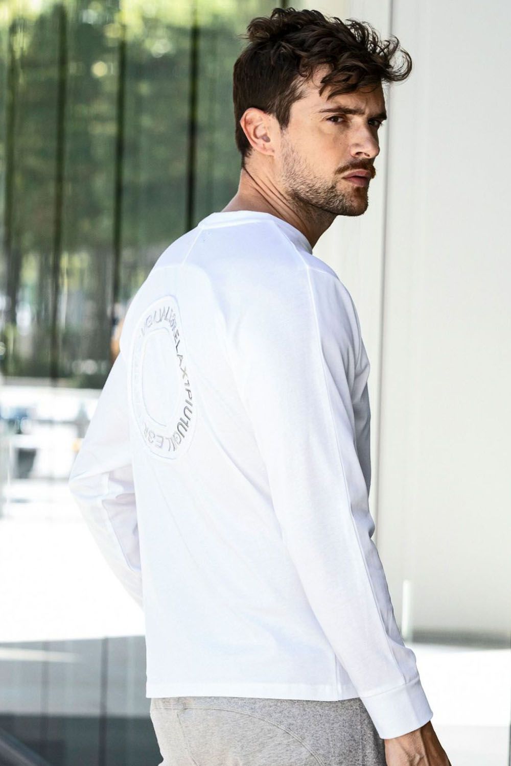 CIRCLE LONG T-SHIRT / サークルロゴ ロングスリーブ (ホワイト)