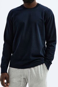 【国内正規品】 MIDWEIGHT JERSEY LONG SLEEVE / ミッドウェイト ジャージ 長袖Tシャツ ネイビー