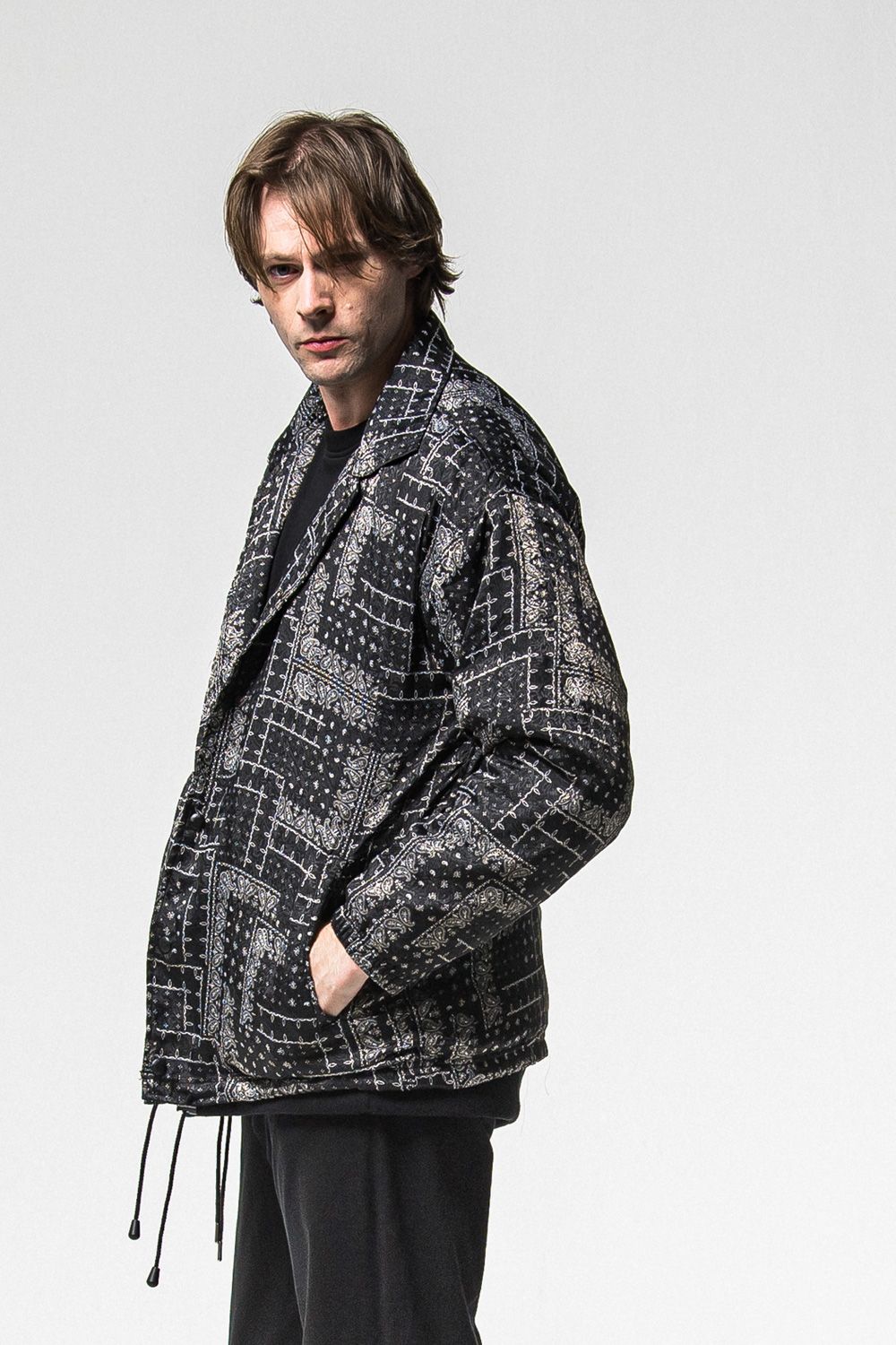 FUR COACH JK  /  コーチジャケット (ペイズリーブラック) (11月中旬入荷予定) ※オーダー締切：9月1日(月)18:00