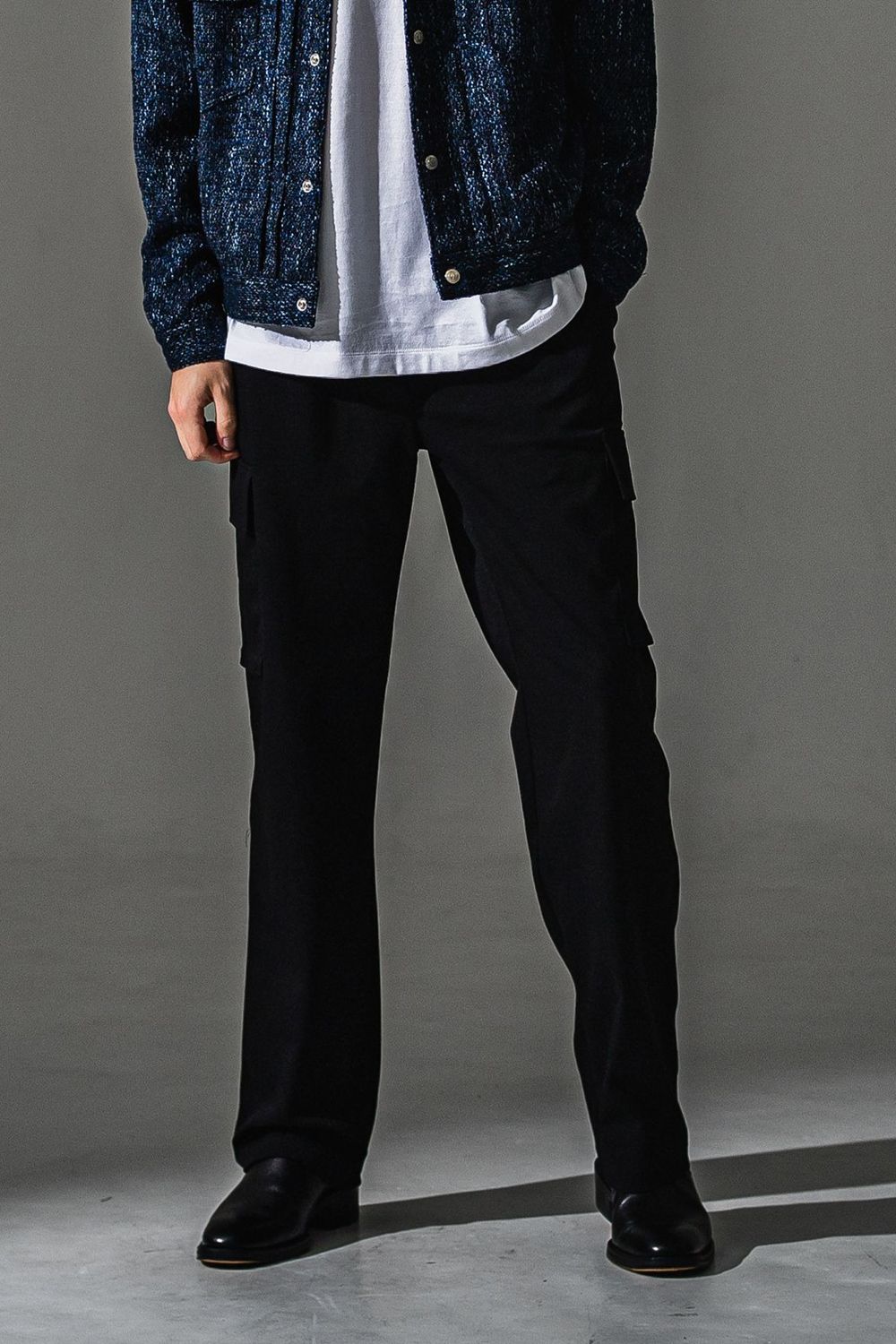 HEAD cargo / ワンタック カーゴパンツ (ブラック)