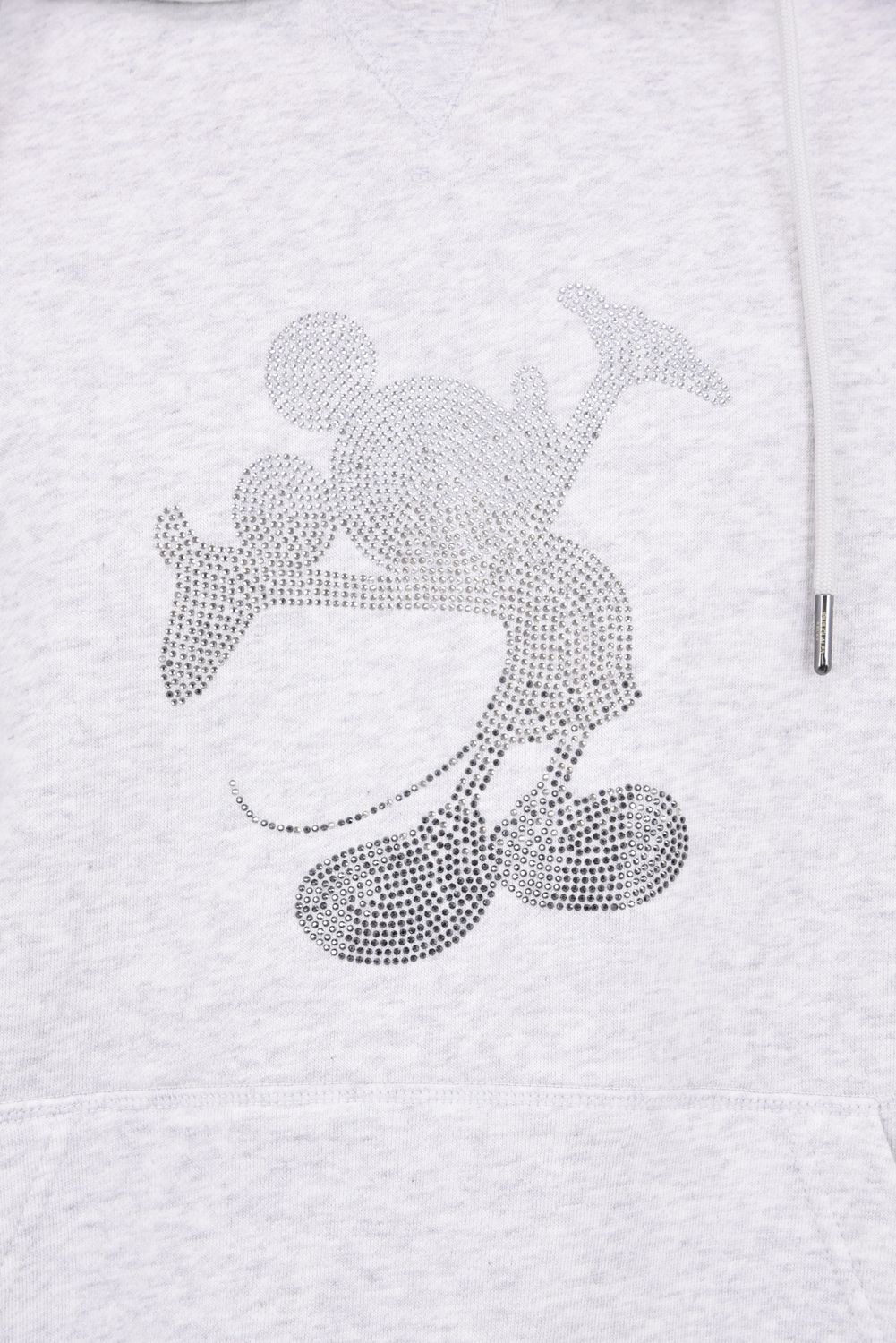【26AW】 MICKEY SILHOUETTE GRADATION LINESTONE HOODIE / ミッキー シルエット グラデーション ラインストーン フーディー (オートミール)