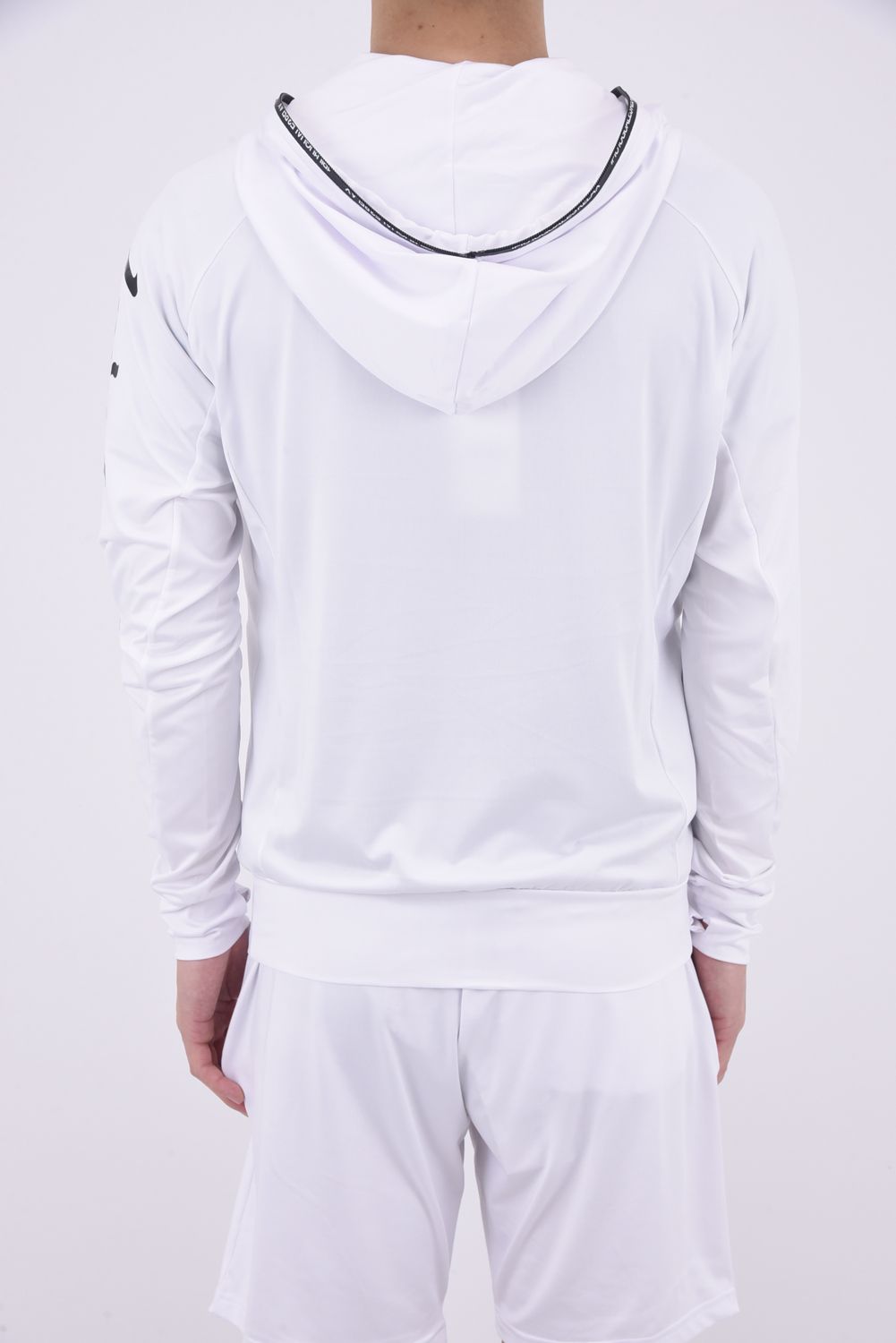 RASHGUARD SLEEVE LOGO HOODIE / ラッシュガード スリーブロゴ ジップアップフーディー ホワイト (3月~4月頃入荷予定)