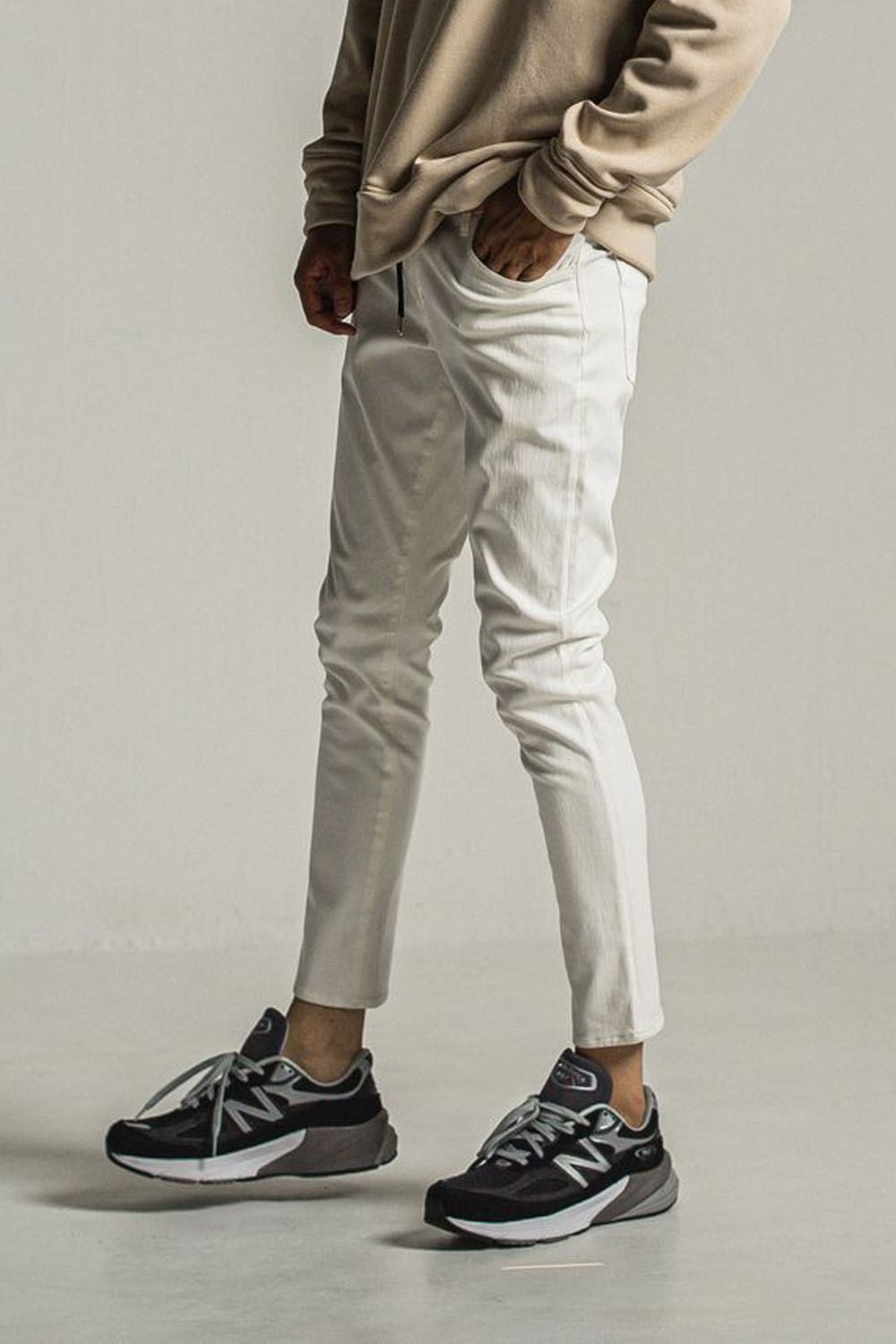 MICK DENIM JERSEY  / 定番 デニム ジャージーンズ  ホワイト